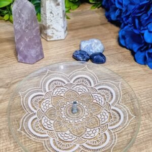 Incensário Oval Mandala transparente
