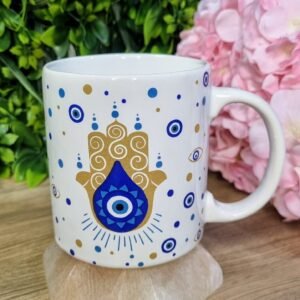 Caneca Mão de fátima dourada