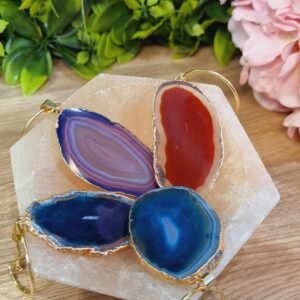 Marcador de taça chapas de ágata (kit)
