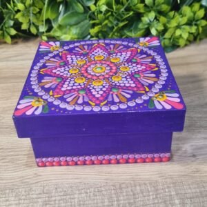 Caixa MDF Mandala Pontilhismo