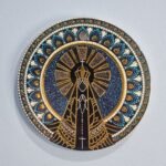 Plaquinhas em Porcelana Parede - Nossa Senhora Imagem Grande
