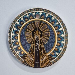 Plaquinhas em Porcelana Parede - Nossa Senhora Imagem Grande