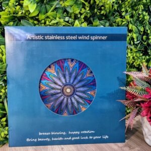 Captador de Energia Mandala Flor Branca e Azul