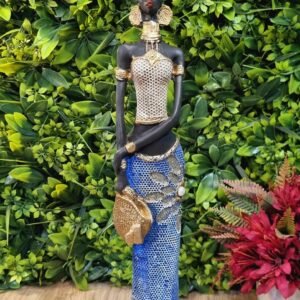 Africana Flor Saia Azul
