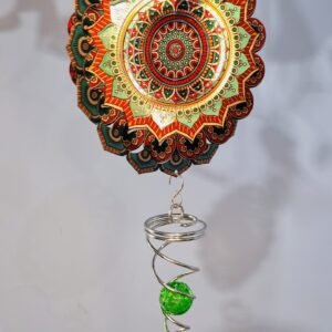 Captador de Energia Mandala Flor verde