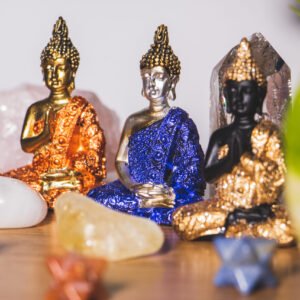 Buda Mini Bronze e Dourado Un.
