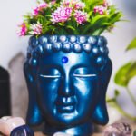 Vaso Cachepot Cabeça Buda